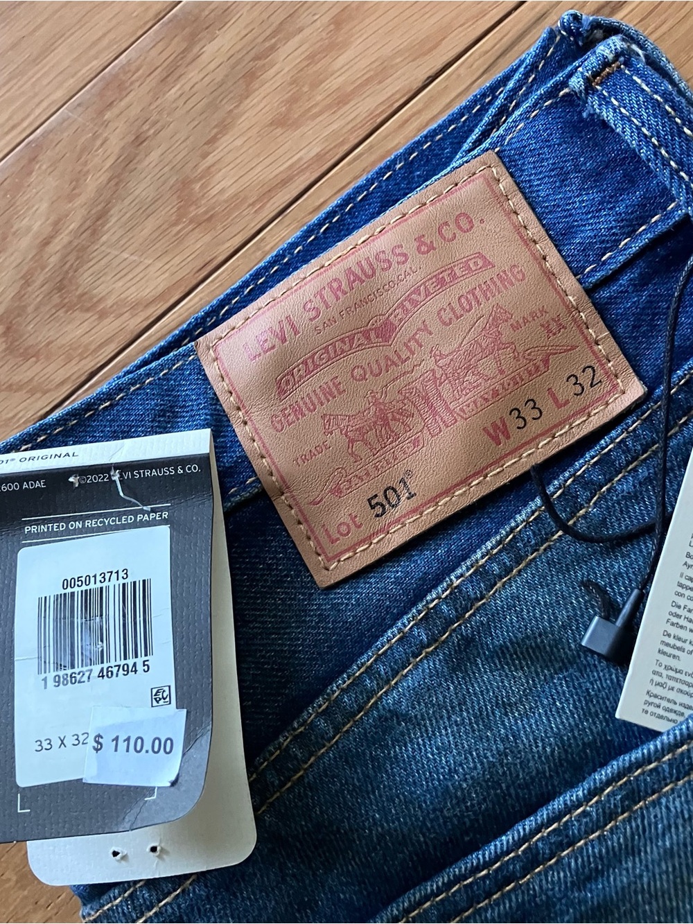Levi's 501 Premium 33 x 32